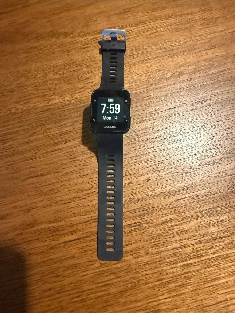 Garmin 35 Black Digital Fitness GPS Smartwatch in great condition with charger